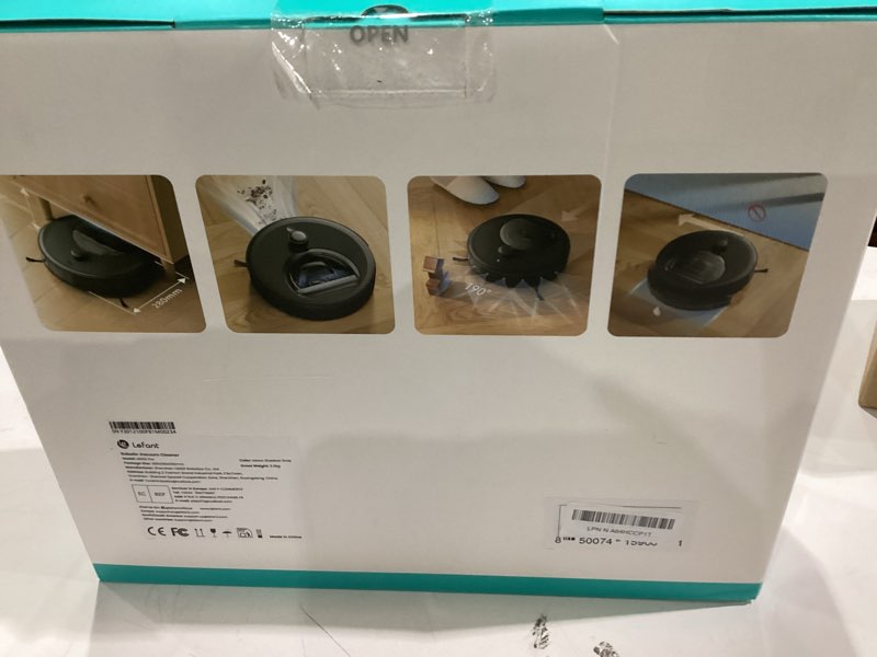 Condition photo showing Good Condition for Lefant LiDAR Robot Vacuum and Mop, Smart Mapping and Obstacle Avoidance, Tangle-Free Pet Hair, 2.4G/5G WiFi App Control, Slim Design for Wider Coverage, Carpet Detection, M330 Pro, Grey M330 Pro-G