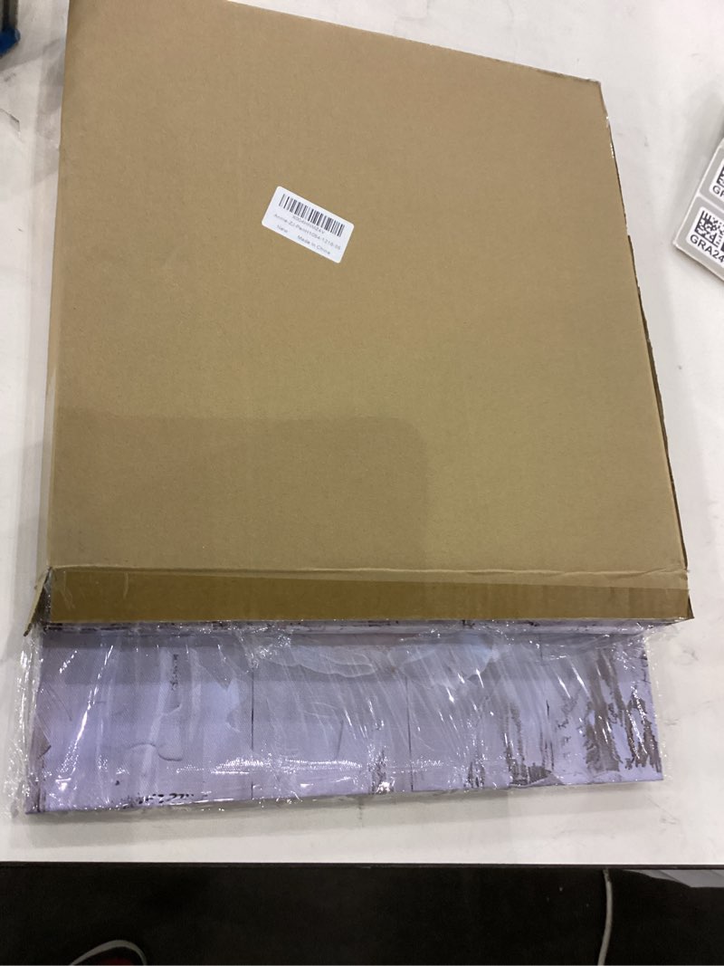 NAN Wind 3 Panel Rose Canvas Art with Distressed Wood Frame Vintage Botanical Wall Art for Farmhouse