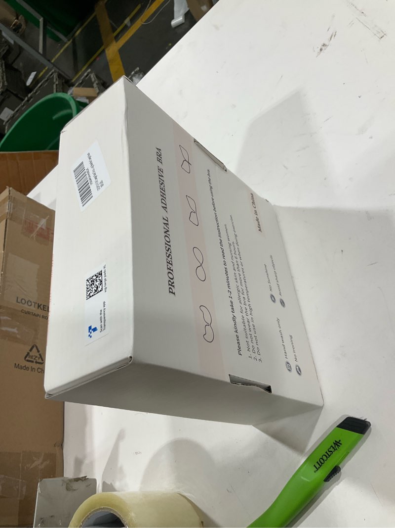 Condition photo showing As Is for DEPOVOR Large Size Double-sided Sticky Inserts Lightly Padded for D+ Cups, Reusable Adhesive Lifting Bras for Large Bust