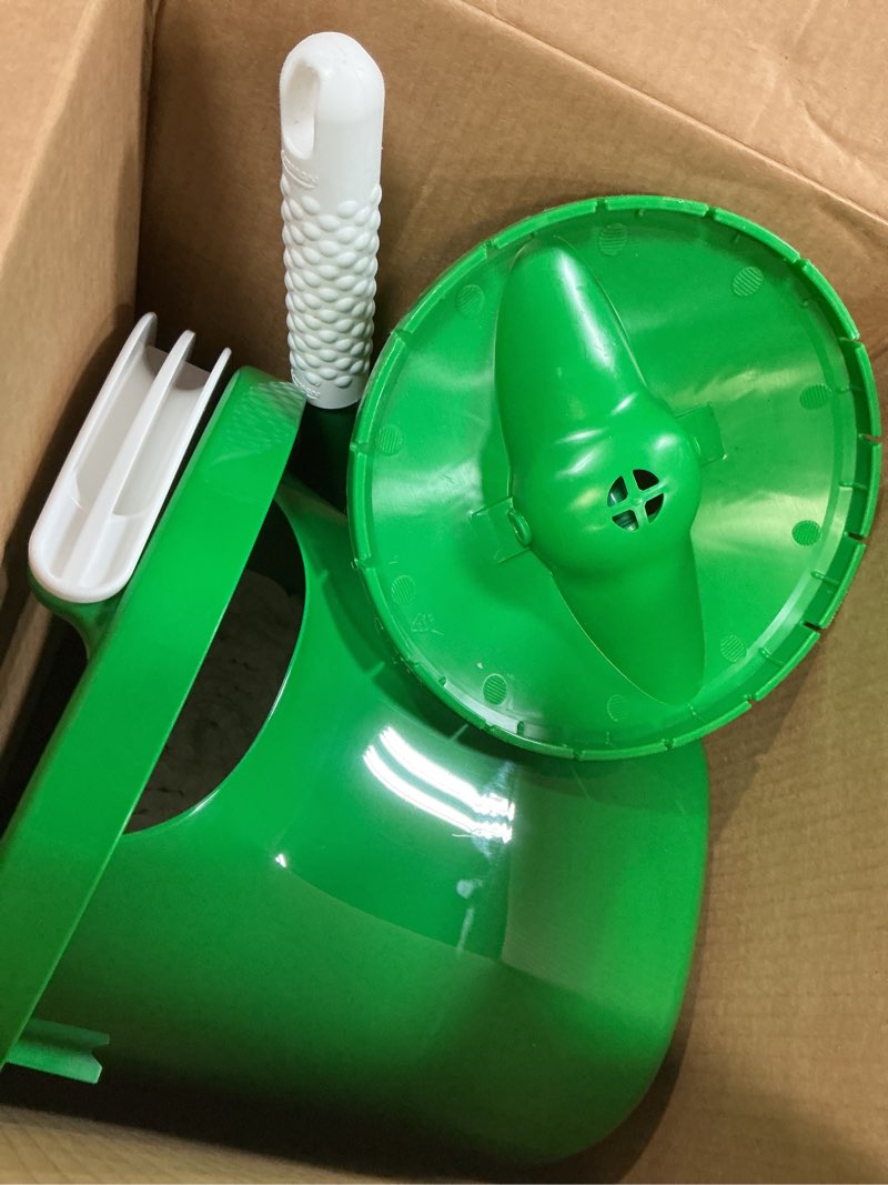 Condition photo showing As Is for libman tornado spin mop with microfiber head - adjustable handle, no-spill bucket - commercial/residential - antimicrobial - easy cleaning