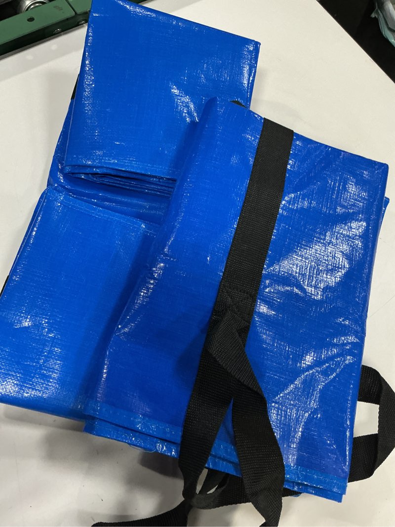 Condition photo showing Good Condition for Extra Large Storage Bags, 41 Gallon XXL Jumbo Large Moving Bags Heavy Duty, Storage Totes Moving Boxes Supplies for College, Foldable Duffle Bag for Travel, 38x23x11inch - 2PACK 38\" X 23\" X 11\" Blue - 2 Pack