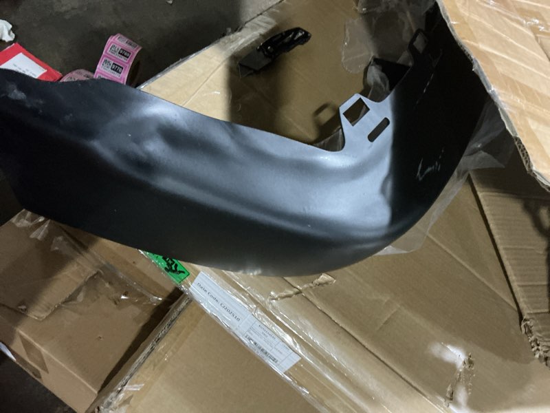 Condition photo showing As Is for hecasa front bumper face bar compatible with 1998-2004 chevrolet s10 1998-2005 blazer gm1002367 15007660 steel black w/o molding holes