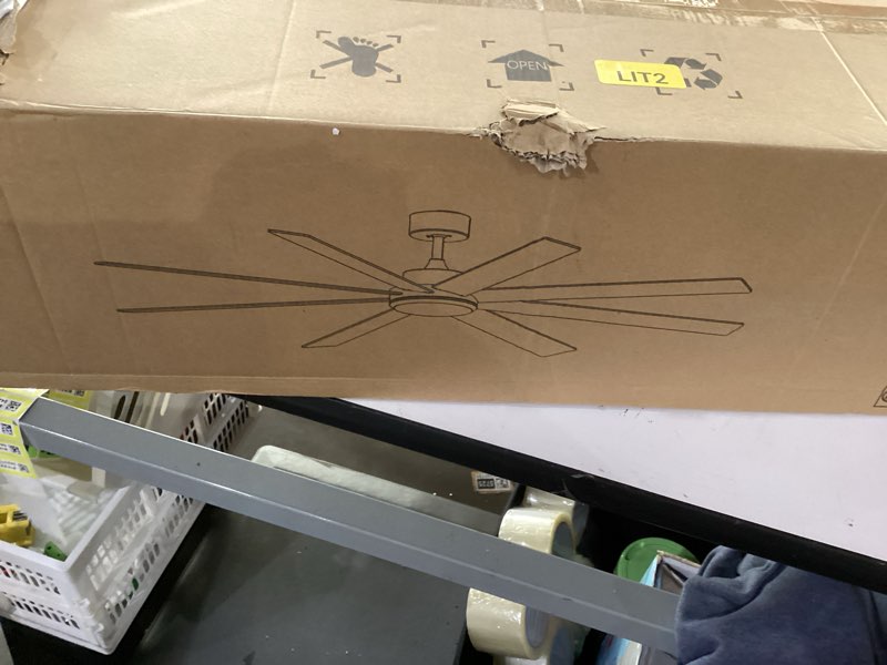 Condition photo showing As Is for Depuley ceilling fan large unknown size