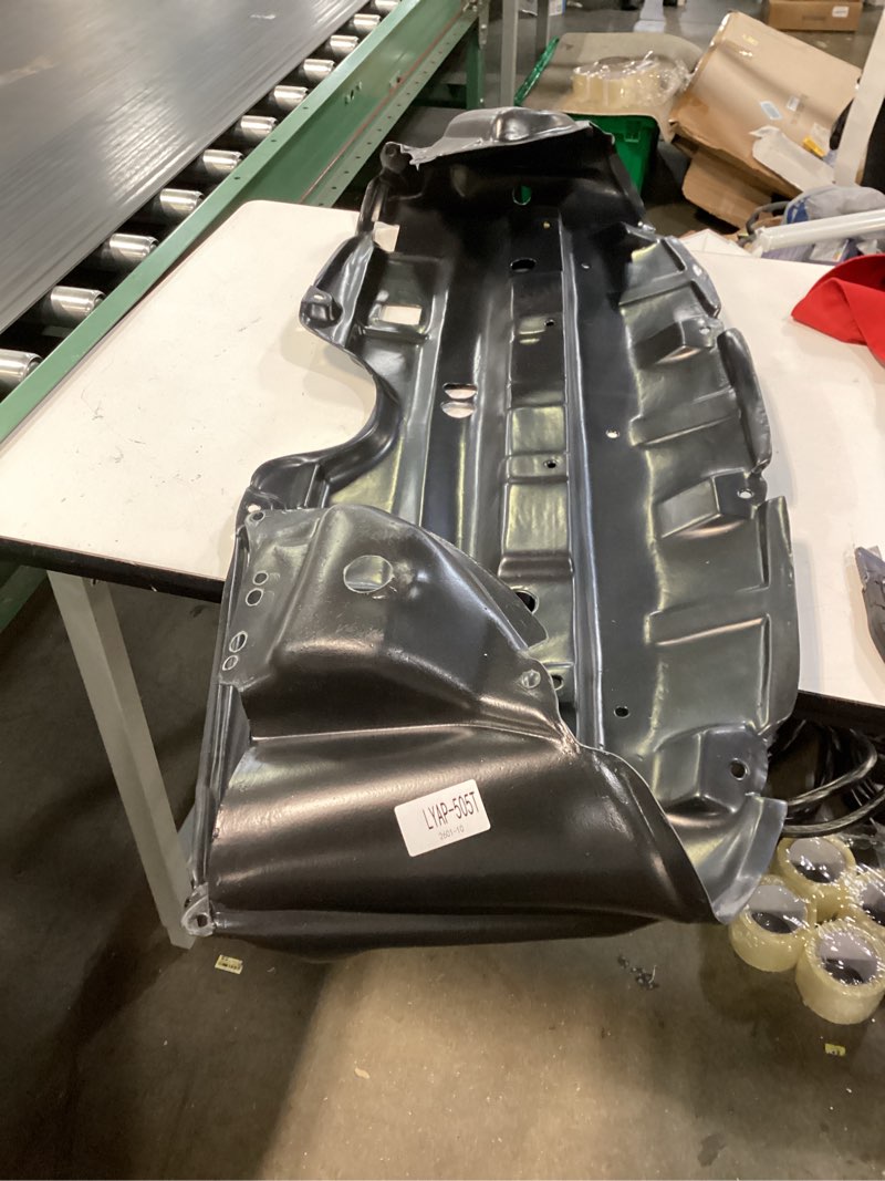 Condition photo showing As Is for replacement front fender liner for vehicles such as the 2015-2022 chevrolet colorado or gmc canyon.