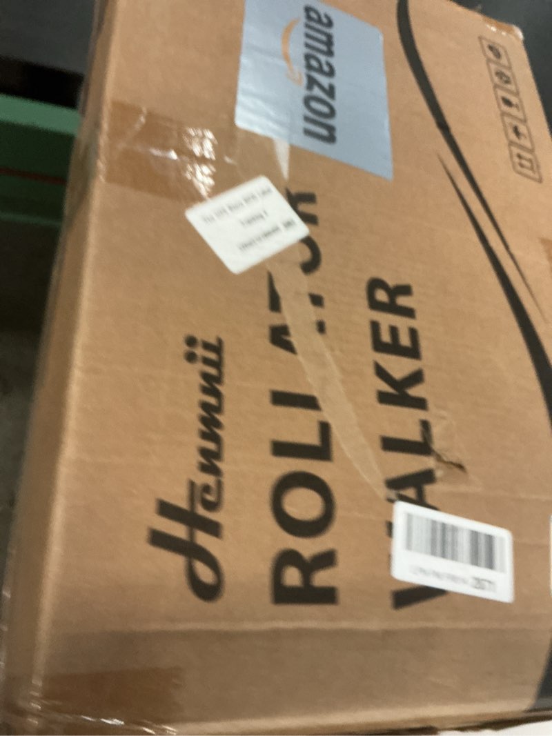 Condition photo showing New/Like New for Rollator Walker for Seniors, Lightweight Foldable All Terrain Rolling Walker with seat, Aluminum Walkers with 8 inch Rubber Wheels, Handles and Backrest for Seniors and Adult Red