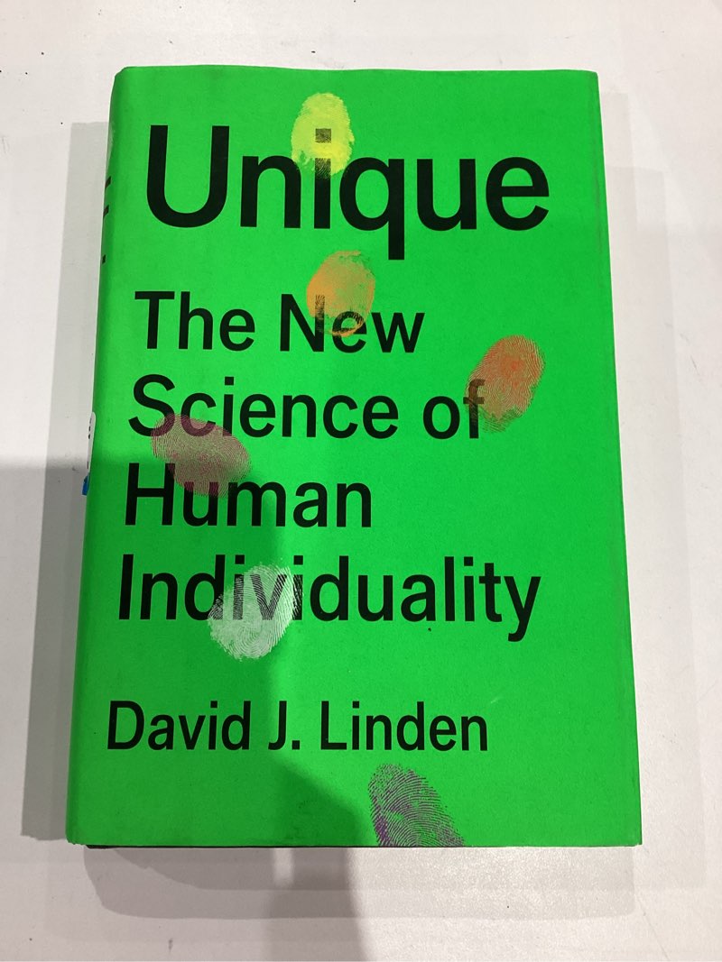 Condition photo showing Good Condition for Unique: The New Science of Human Individuality