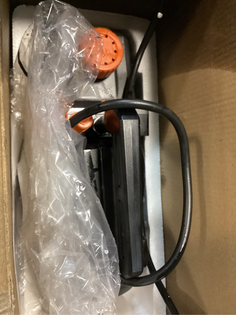 Condition photo showing As Is for orion motor tech vacuum pump, 4 cfm 1/3 hp hvac single stage vacuum pump for r12 r22 r134a r410a r502, auto ac vacuum pump kit for automotive air conditioner resin degassing & more, oil included 4.0 cfm gray