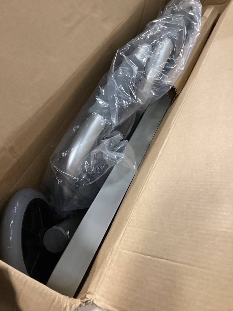 Condition photo showing New/Like New for Folding Walker with Tray, 5" Wheels Lightweight Walkers for Seniors and Adults, Supports Up to 350 Pounds, Adjustable Height, Compact Standard Walker, Silver