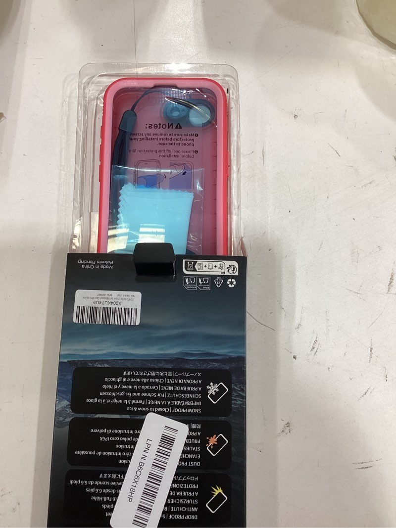 Condition photo showing Good Condition for SPORTLINK for iPhone 16e Waterproof Case - Shockproof Dustproof Case with Built-in Clear Screen Protector, Full Body Heavy Duty Sealed Protective Cover for iPhone 16e 6.1" Pink