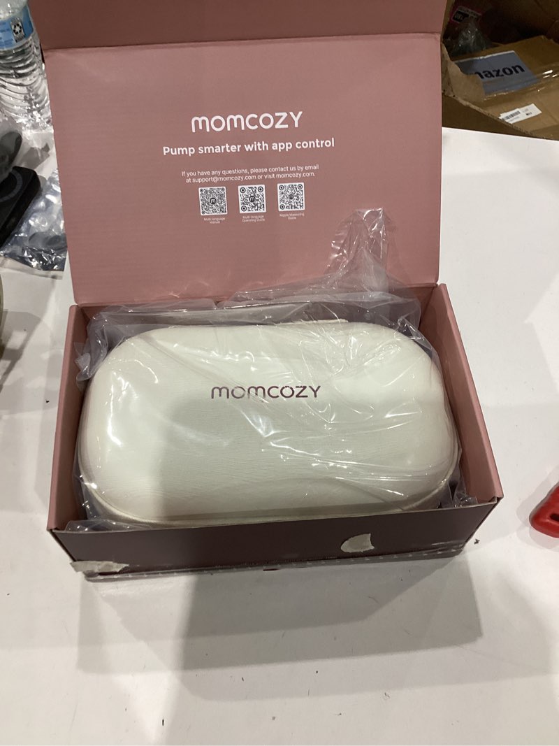 Condition photo showing Good Condition for Momcozy M5 Smart APP Controlled Wearable Breast Pump, Hands-Free Wireless Electric Pump, 3 Modes 9 Suction Levels, BPA-Free, Portable Lightweight, 24mm Flange, 2-Pack Quill Gray 2 Count-APP Quill Gray