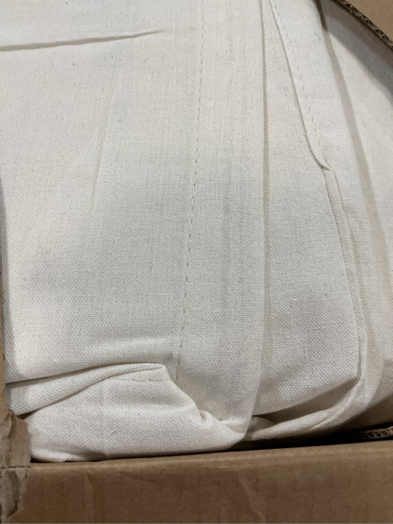 Condition photo showing New/Like New for your moon luxurious all season wool comforter queen size, 100% natural australian wool filling, hypoallergenic comforter duvet insert, noiseless cotton shell (white) white queen