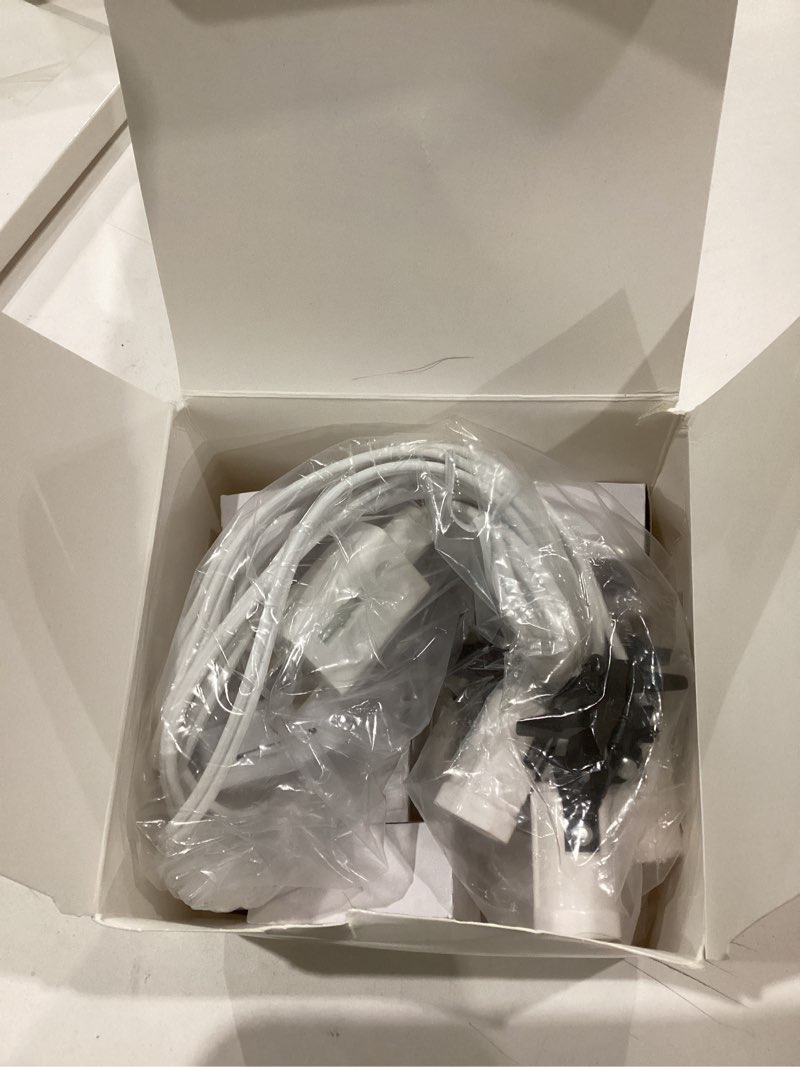 Condition photo showing As Is for LikeLion Six Socket Light Set with 8 Bulbs, Compatible with Dept 56 Village Collection Accessories, 108 Inch Cord, 120V 6W Bulbs, White