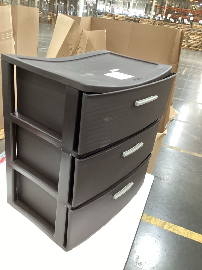 Condition photo showing Good Condition for 3 drawer wide tower espresso - brightroom™