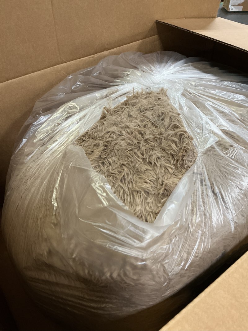 Condition photo showing Good Condition for EHEYCIGA Fluffy XXL Dog Crate Pad, Plush Faux Fur Bed for Extra Large Dogs, Calming Anti Anxiety XXL Dog Bed, Washable Soft Warm Mat with Non-Slip Bottom, Camel 47 x 35 Camel