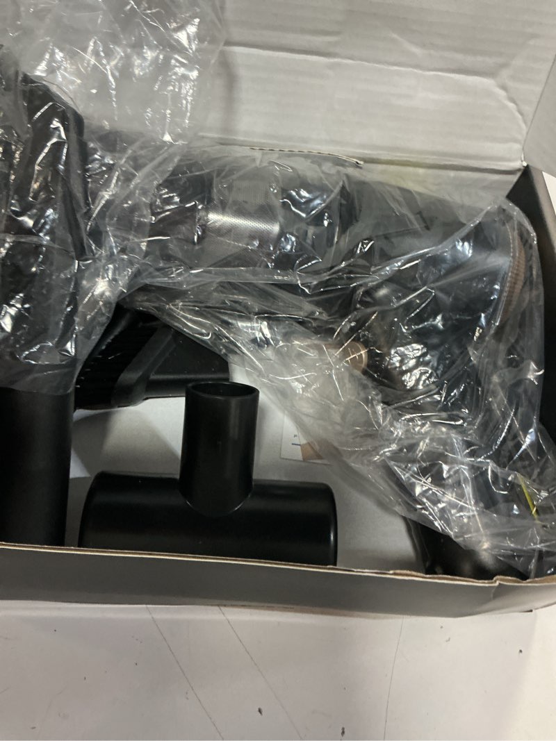 Condition photo showing Good Condition for handheld vacuum cleaner 26000pa suction with brushless motor, 4-in-1 portable mini car vacuum with 3 suction modes, cordless vacuum with led light, type-c charge for car, office desk, keyboards black