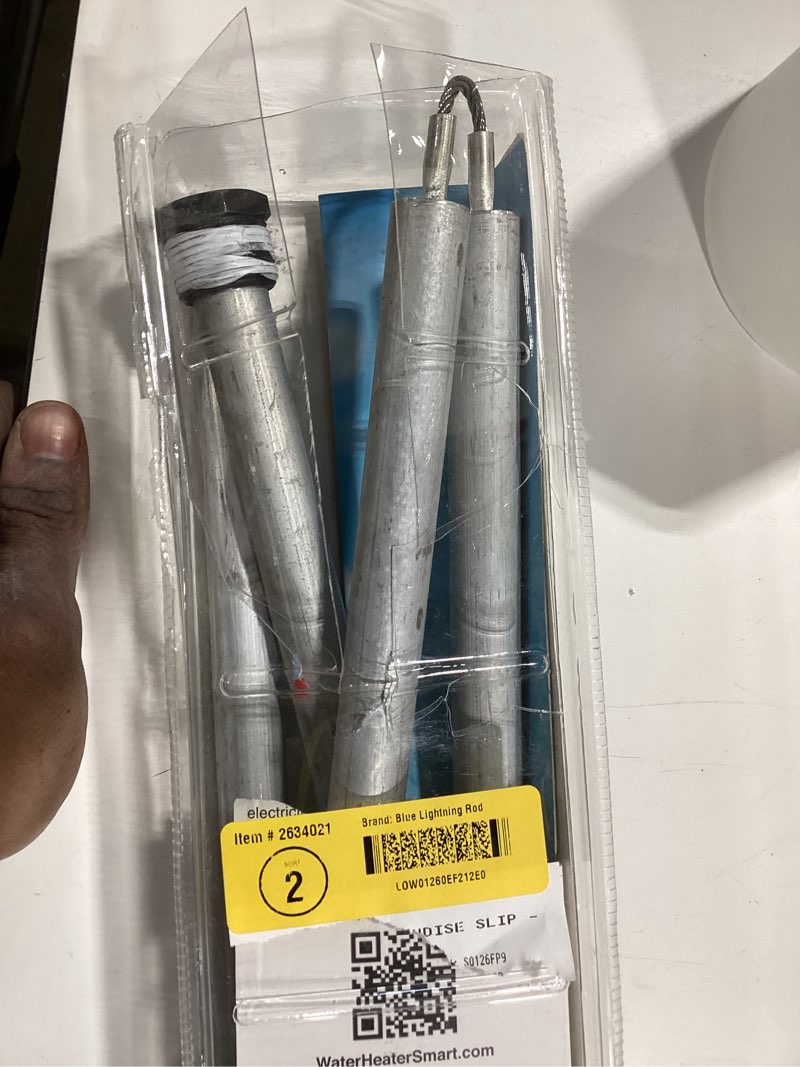 Condition photo showing As Is for Blue Lightning Rod Water Heater Anode Rod