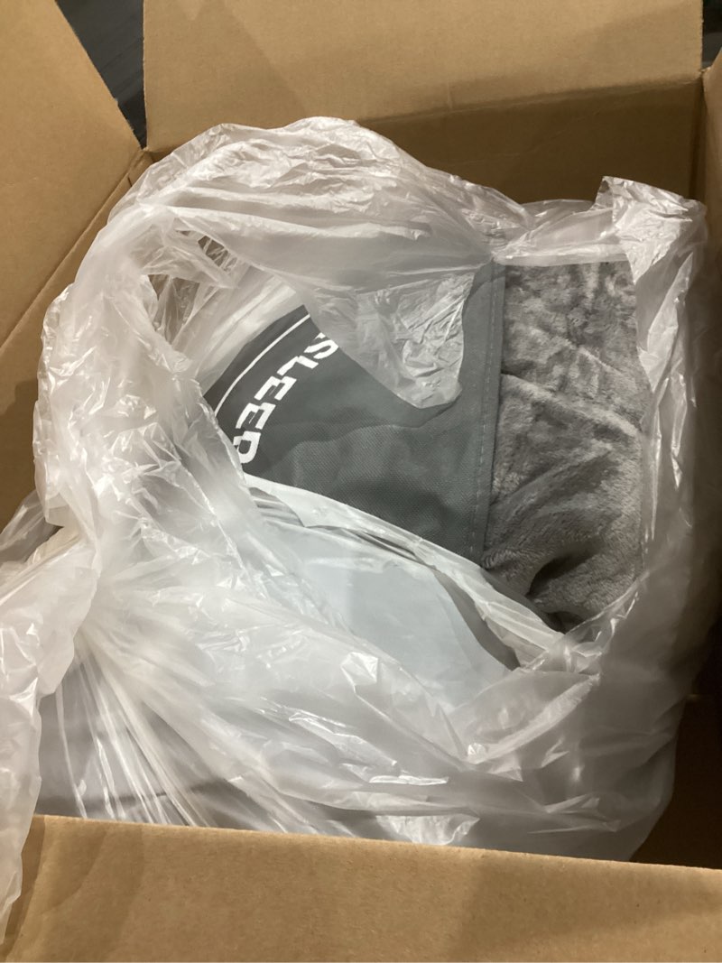 Condition photo showing Good Condition for Wemore Sherpa Fleece Weighted Blanket for Adult, 15 lbs Dual Sided Cozy Fluffy Heavy Blanket, Ultra Fuzzy Throw Blanket with Soft Plush Flannel Top, 60 x 80 inches Grey on Both Sides Grey 60" x 80" 15lbs