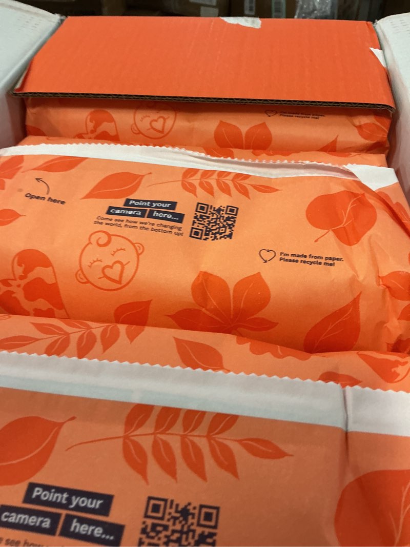 Condition photo showing New/Like New for pura size 5 eco-friendly diapers (24-35 lbs) totally chlorine free (tcf), hypoallergenic, soft organic cotton, sustainable, up to 12 hours leak protection, allergy uk, 6 packs of 20 (120 diapers) size 5 (120 diapers)