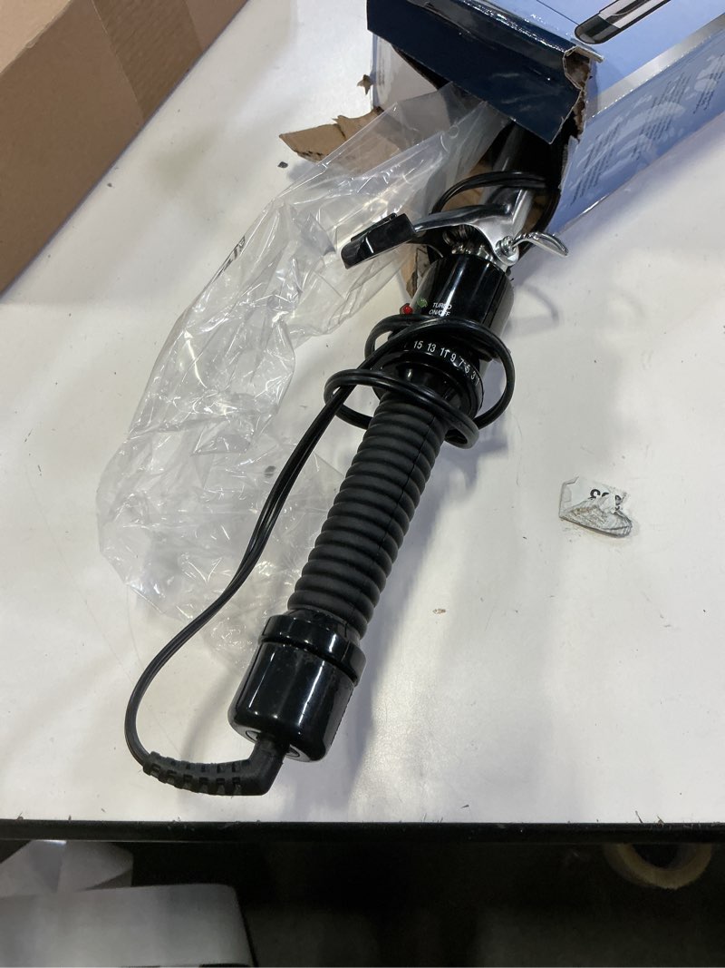 Condition photo showing Good Condition for conair instant heat 3/4-inch curling iron, ¾-inch barrel produces tight curls, hair curler for short to medium hair, 25 heat setting hair curling iron, black black 3/4-inch