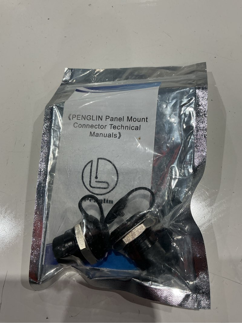 Condition photo showing Good Condition for penglin 2pcs usb 3.1 type c panel mount coupler, female to female usb-c feed thru converter adapter panel mount diy jack with dust cover 2pcs(round type) black