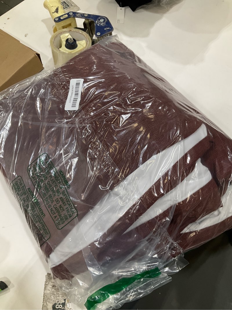 Condition photo showing As Is for reddish brown linen blackout pleated curtains 90 inches long for living room darkening pinch pleat 100% black out drapes thermal insulated soundproof rust brown 90 inch curtain for dining bedroom chestnut brown 40"w x 90"l (pack of 2)