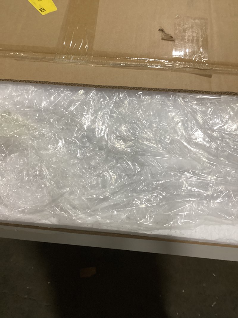 Condition photo showing As Is for PERFNIQUE Irregular Wall Mirror Asymmetrical Mirror, 40''x26'' Gold Mirror for Bathroom Bedroom Living Room Entryway, Decorative Modern Wall Decor, Wall Mounted (Gold, 40" x 26") Gold 40"L x 26"W