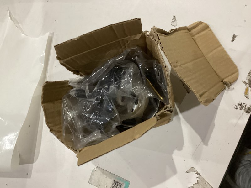 Condition photo showing As Is for Trip Lever Tub Drain Kit, Bathtub Drains Stopper Replacement Set with Trip Lever Overflow Faceplate, Strainer, No Putty Gasket and Matching Screws (Matte Black) Black Kits