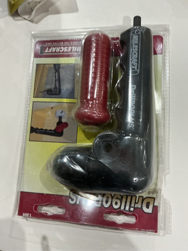 Condition photo showing As Is for milescraft 1304 drill90plus - right angle drill attachment,black red