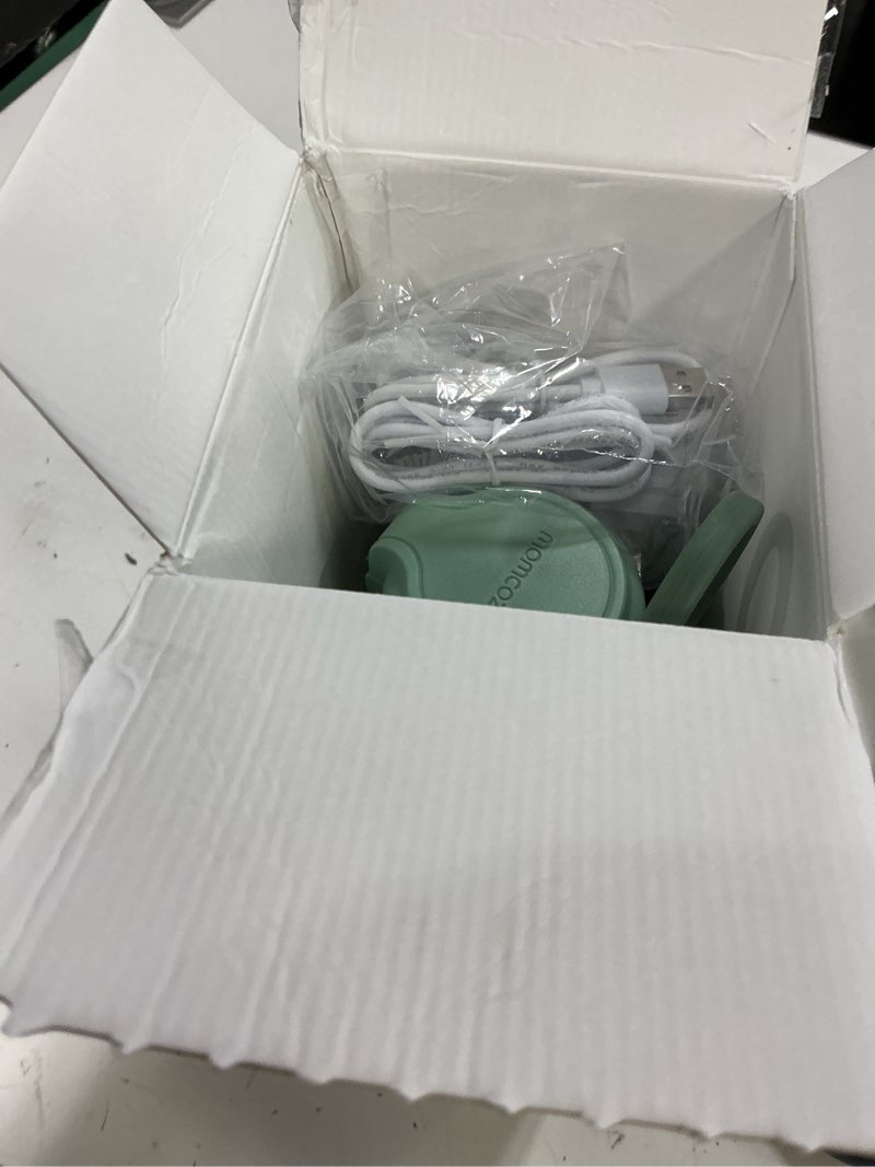 Condition photo showing New/Like New for momcozy portable bottle warmer for travel – dual heating modes for breast milk & water, portable milk warmer with fast heating & long battery life, 17 ounces large capacity to meet your all-day needs gradual change of green