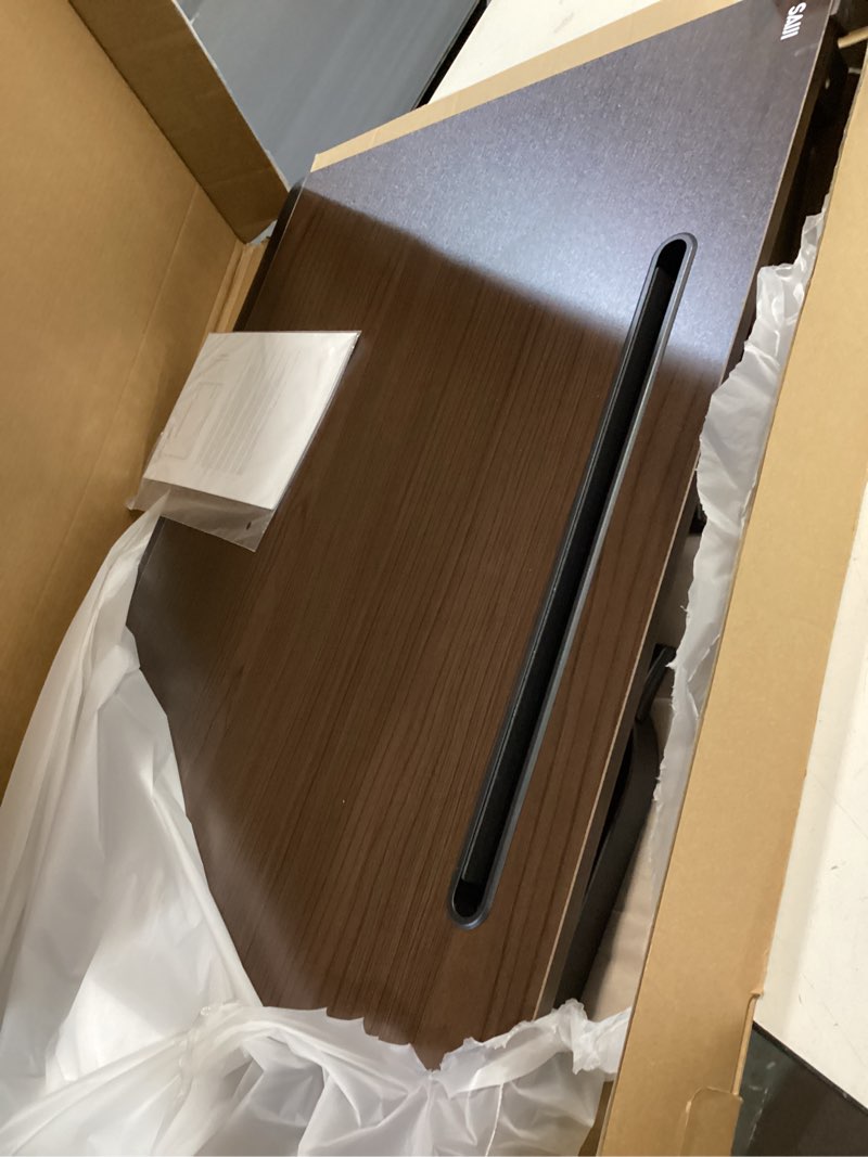 Condition photo showing Good Condition for Laptop Desk for Bed, SAIJI XX-Large Foldable Bed Tray Table for Eating Breakfast, Writing, Working, Gaming, Drawing with Storage Drawer, Handrest Bookstand, Tablet Stand, Phone Stand(Black Cherry)