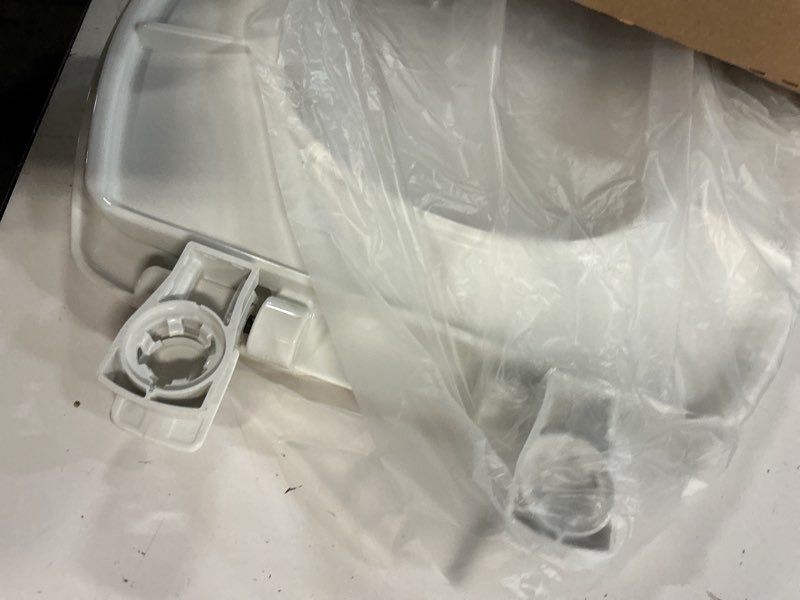 Condition photo showing As Is for bemis 7300slec slow close toilet seat, easy clean hinges and durable plastic seat, made in usa, elongated, white