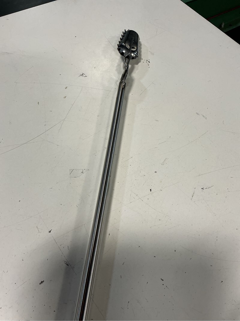 Condition photo showing Good Condition for fth all stainless steel grabber reacher pickup tool heavy duty trash picker log bbq fireplace pits snake tongs