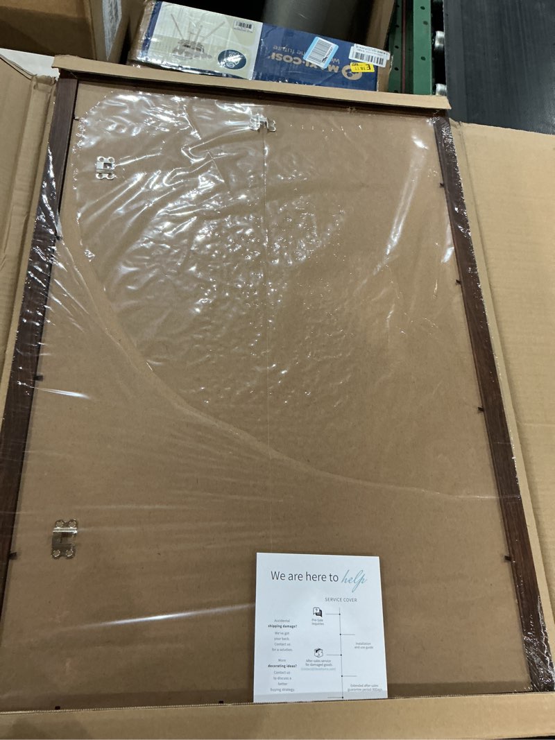 Condition photo showing New/Like New for LaVie Home 20x30 Picture Frame Black Poster Frame,Display Pictures 18x24 with Mat or 20x30 Without Mat, Stable and Sturdy Frame and Polished Plexiglass, Horizontal and Vertical Format of The Walls 20x30 Black