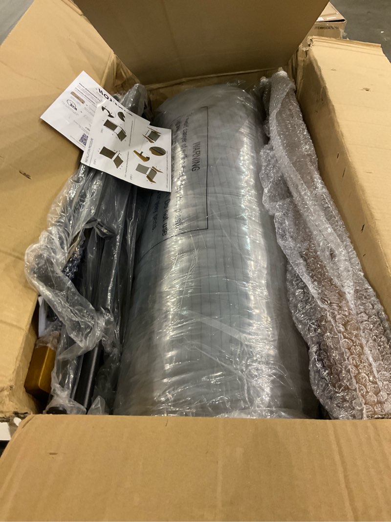 Condition photo showing Good Condition for MAXYOYO Accent Chair with Ottoman Adjustable Backrest, Tufted Living Room Chair Upholstered Lounge Chair with Footrest Set, Modern Chair Cozy Reclining Chair for Reading Room, Dark Grey Large Corded-dark Grey