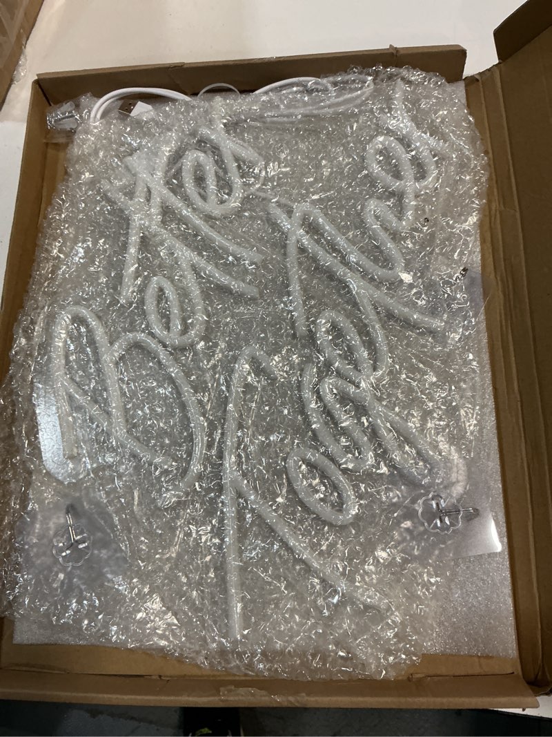 Condition photo showing Good Condition for better together neon sign, warm white led neon light signs, art wall lights decoration for wedding party club anniversary bar birthday decor(better together)