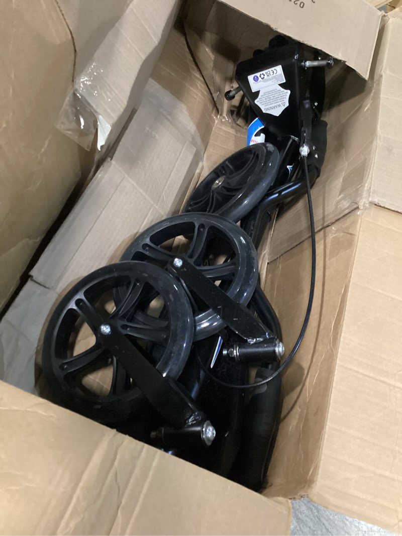 Condition photo showing Good Condition for 3 wheel foldable scooter swing scooter tri slider kick wiggle scooters push drifting with adjustable handle for teen/man/woman age 12+(max. 220 lbs) black