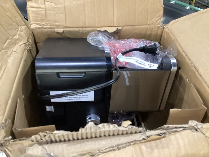 Condition photo showing As Is for Ninja Hot and Iced Coffee Maker, Single Serve Coffee Maker and Drip Coffee Machine, DualBrew Pro Specialty 12-Cup with K-Cup Combo, Includes Permanent Filter, CFP307 Frother + Permanent Filter, USED, NOT TESTED, MISSING PARTS