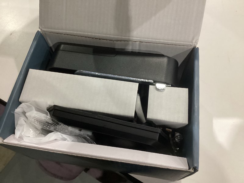 Condition photo showing As Is for TEEHO TE002 Fingerprint Door Lock - Keyless Entry Electronic Keypad Deadbolt with 2 Backup Keys - Auto Lock - Easy Installation - Smart Locks for Front Door - Matte Black