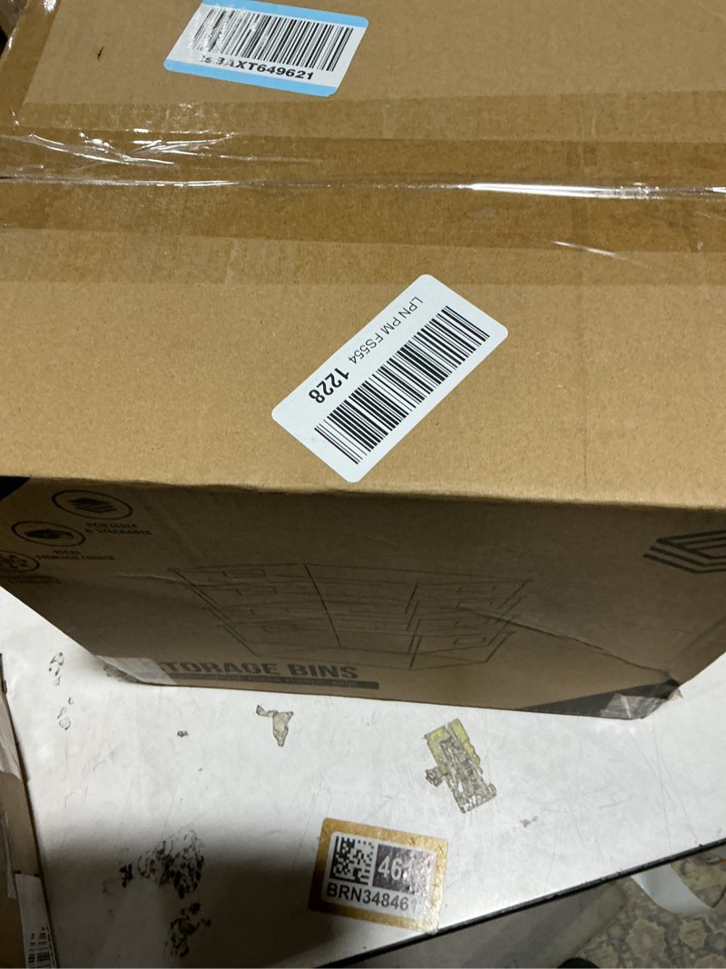 Condition photo showing Good Condition for ClearSpace Plastic Storage Bins with Lids X-Large – Perfect Kitchen Organization, Desk Organizer or Pantry Storage – Desktop Organizer, Pantry Organization and Storage Bins, Cabinet Organizers 4 Pack