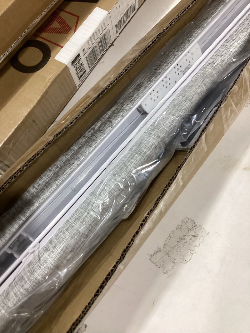 Condition photo showing Good Condition for LazBlinds No Tools No Drill Cordless Roman Shades for Windows, Blackout Thermal Insulated UV Blocking Window Blinds, Lightweight Fabric Blinds for Indoor Windows, 33" W x 60" H, Blackout - Grey Grey 33" W x 60" H