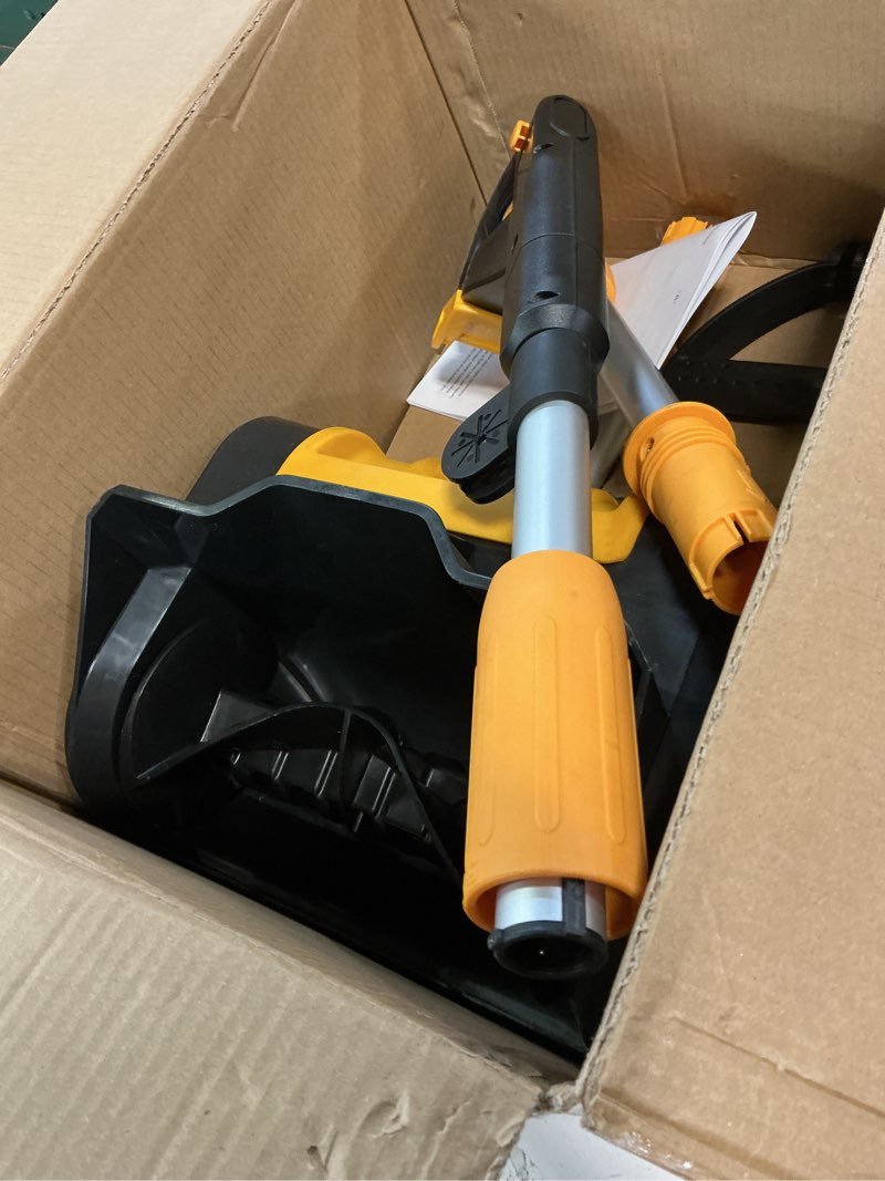 Condition photo showing Good Condition for Cordless Snow Shovel Compatible with DeWalt 20V MAX Battery (Tool Only), 11" Lightweight Electric Snow Blower with 20FT Max Throw & Adjustable Handle, Snow Thrower for Driveway, Deck, Patio & Steps Black+Yellow
