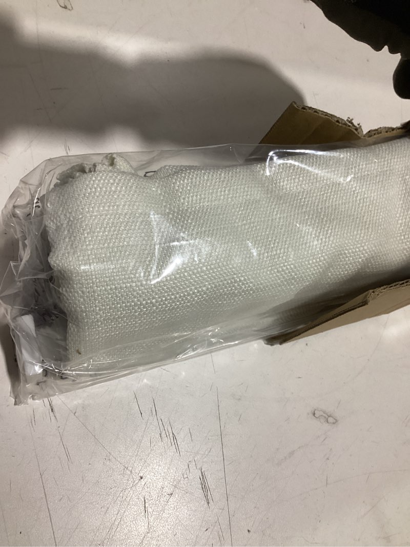 Condition photo showing Good Condition for lazblinds no drill roman shades for windows, cordless light filtering window shades with uv protection, polyester fabric for bedroom & living room, 26" w x 64" h, off white light filtering - off white 26"w x 64"h