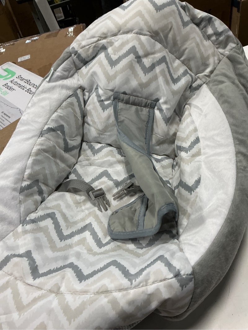 Condition photo showing Good Condition for ingenuity smartbounce automatic baby bouncer seat with white noise, music, toy bar & 2 plush infant toys, 0-6 months up to 20 lbs (braden)