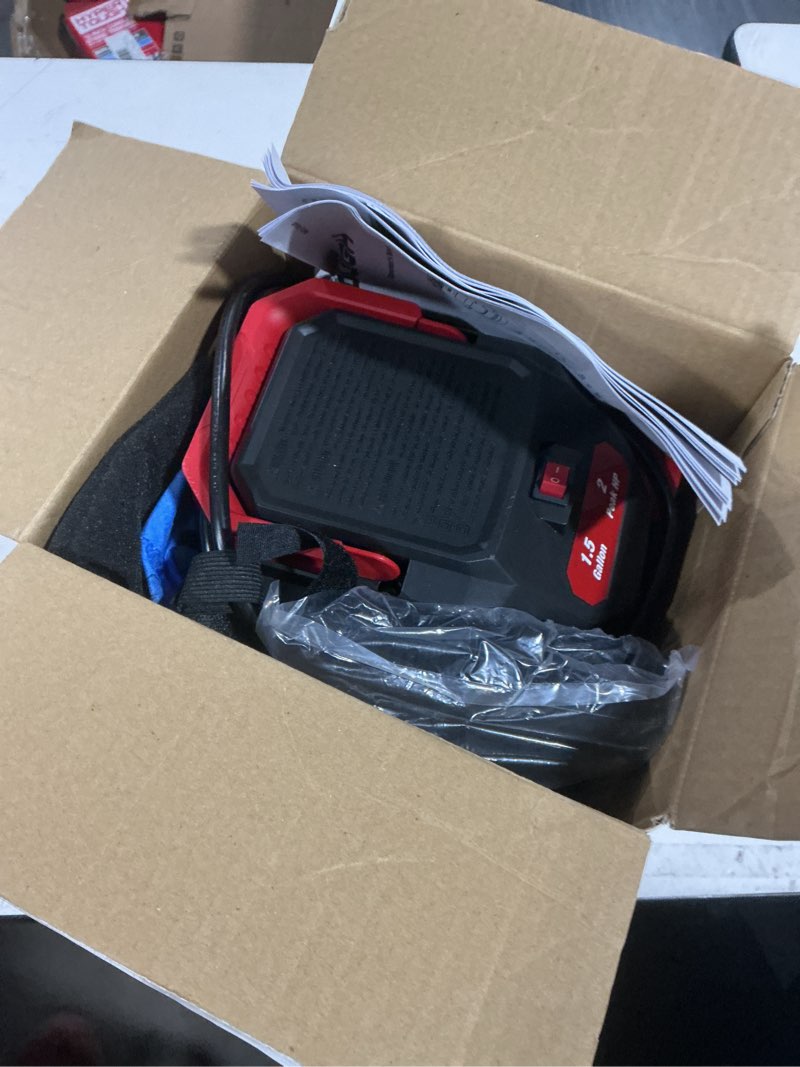 Condition photo showing Good Condition for hyper tough 1.5 gallon 2 peak hp poly wet/dry vacuum, vh105 3502, new