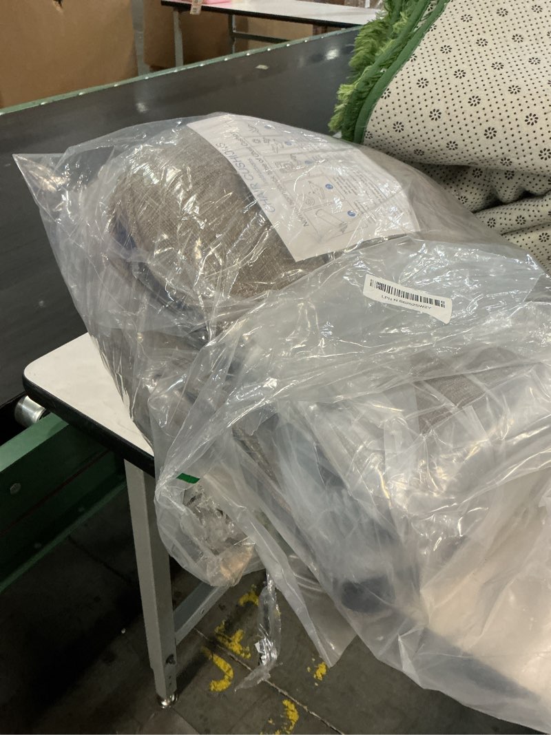 Condition photo showing Good Condition for chair cushions for dining chairs set of 6, kitchen chair cushions, chair pads with ties and non slip backing, tufted memory foam seat cushion 6 pack, 15.5" x 15.5" x 4", khaki 15.5" x 15.5" x 4" khaki 6