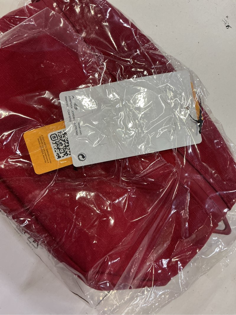 Condition photo showing New/Like New for nike air jordan cordura franchise (2l) cross body bag gym red ma0901-r78