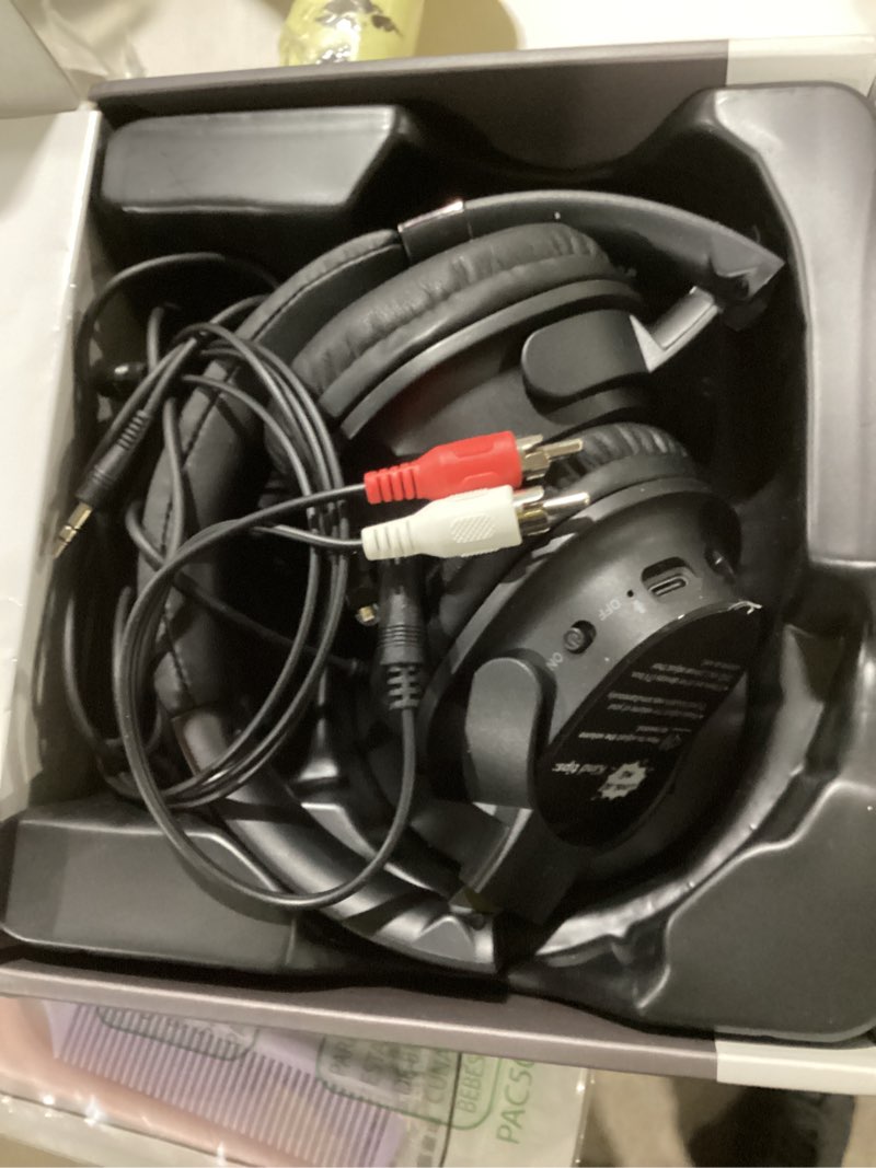 Condition photo showing Good Condition for SKYCOMET Wireless Headphones for TV, TV Headphones Wireless for Seniors with Transmitter Charging Base, Perfect Audio Sync, Ideal Gift for The Mom, Seniors, Parents Black