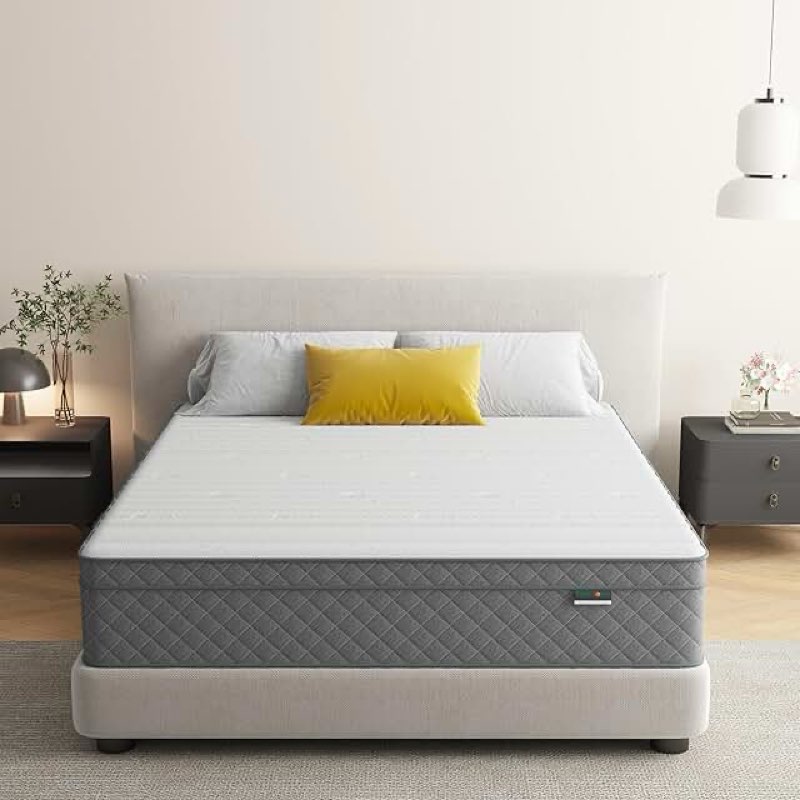 Crayan Queen Mattress, 12 Inch Hybrid Memory Foam Mattress in a Box with Individual Pocket Spring fo