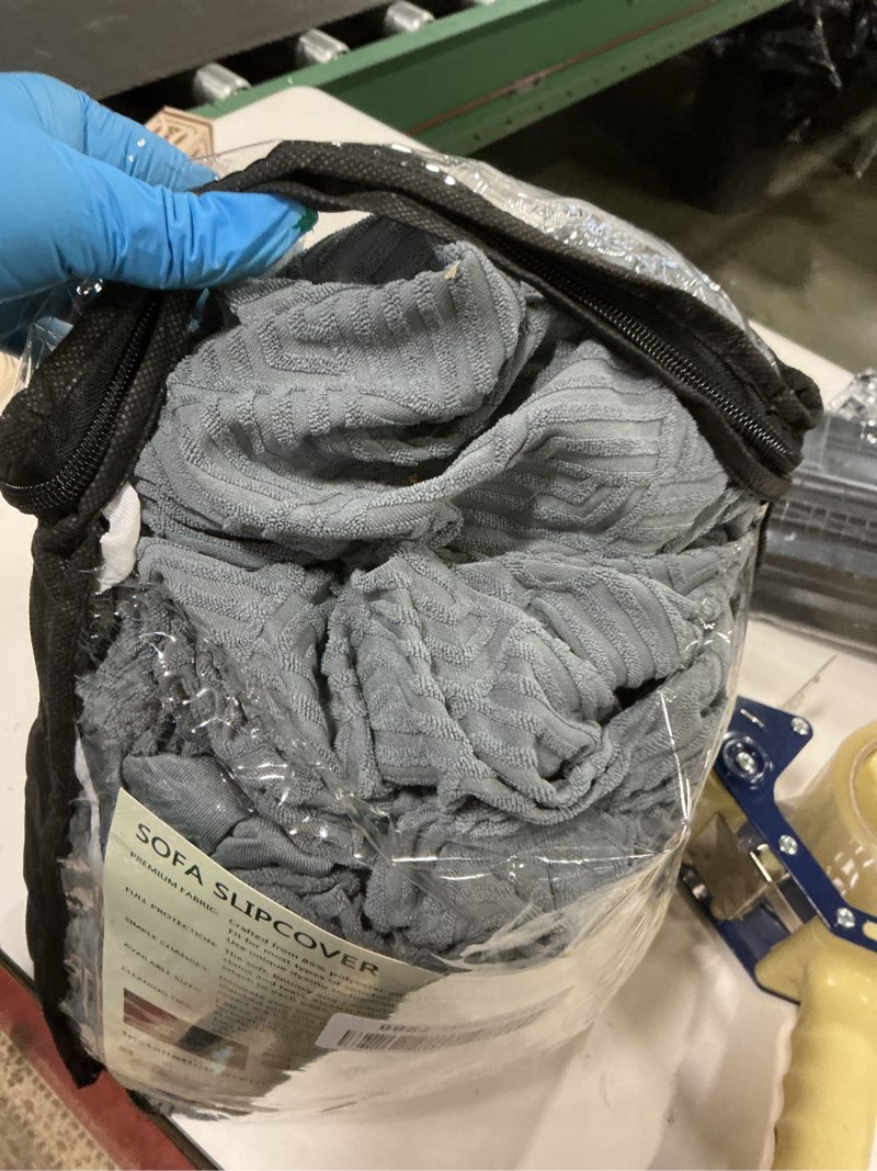 Condition photo showing Good Condition for XINEAGE 2025 New 3 Pieces Couch Covers for 2 Extra Large Cushion Sofa Super Stretch Sofa Cover for 2 Large Seat Universal Loveseat Slip Cover for Living Room (Light Gray), 71"-91"(2 Cushions) 71"-91"(2 Cushions) Light Gray?big Sale)