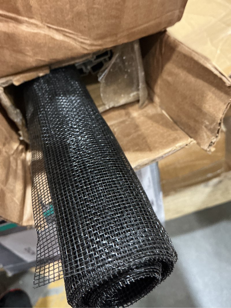 Condition photo showing Good Condition for paramondo 2 sets diy window screen frame kit, easy cut-to-size design window screen, includes screen mesh, frame parts & tools for window screen replacement, white, 46" lx 46"w white - 46" lx 46"w